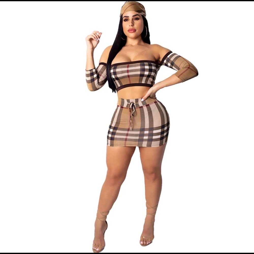 2piece & scarf outfit